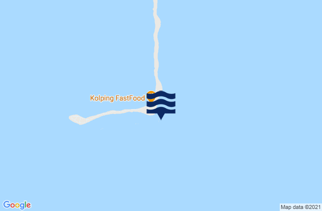 Karte der Gezeiten Rongelap Island, Micronesia