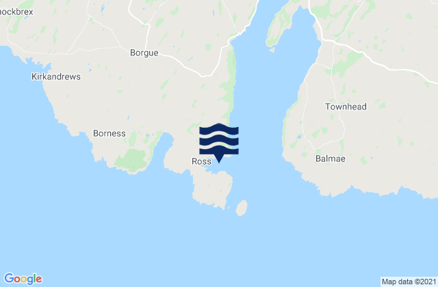 Karte der Gezeiten Ross Bay Beach, United Kingdom