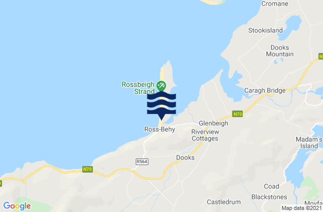Karte der Gezeiten Rossbeigh, Ireland