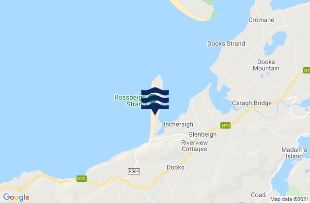 Karte der Gezeiten Rossbeigh Strand, Ireland