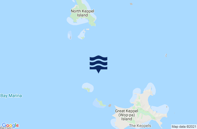 Karte der Gezeiten Rosslyn Bay, Australia