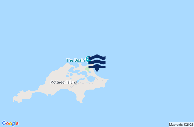 Karte der Gezeiten Rottnest Island, Australia