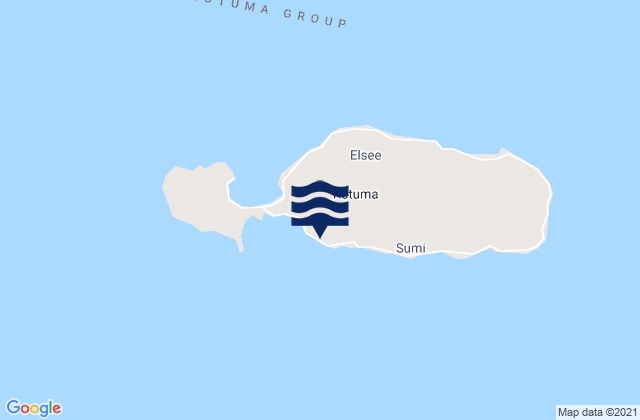Karte der Gezeiten Rotuma, Fiji