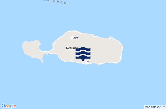 Karte der Gezeiten Rotuma Island, Fiji