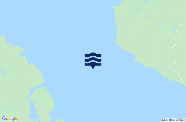 Karte der Gezeiten Round Island Light, United States