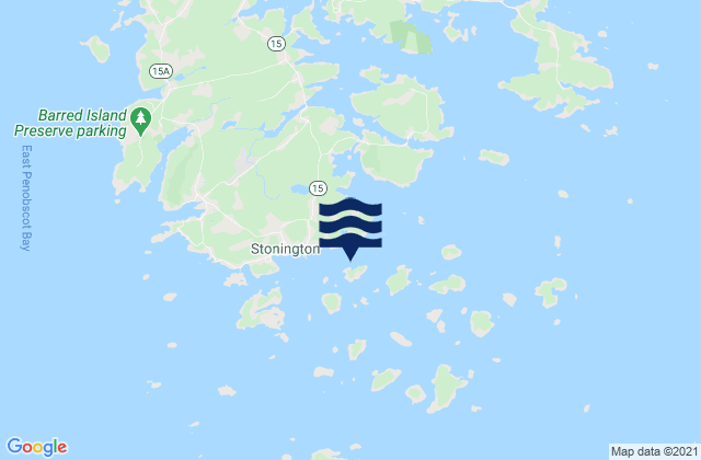 Karte der Gezeiten Russ Island N of Deer Island Thorofare, United States