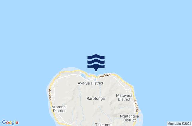 Karte der Gezeiten Rutaki Passage, French Polynesia
