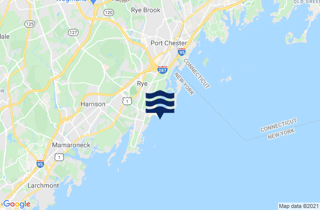 Karte der Gezeiten Rye Beach, United States
