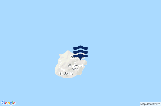 Karte der Gezeiten Saba, Bonaire, Saint Eustatius and Saba 