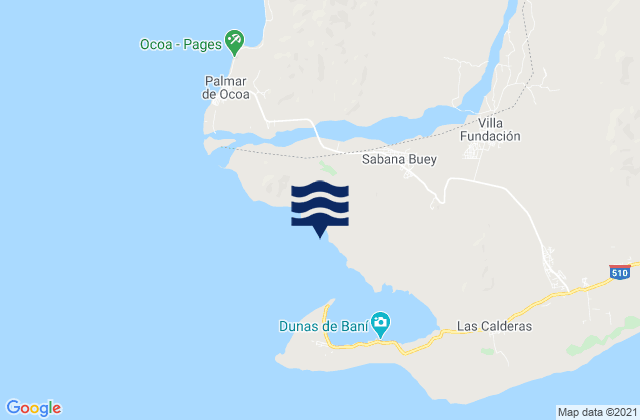 Karte der Gezeiten Sabana Buey, Dominican Republic