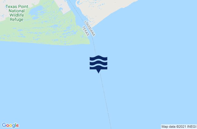 Karte der Gezeiten Sabine Pass (jetty), United States