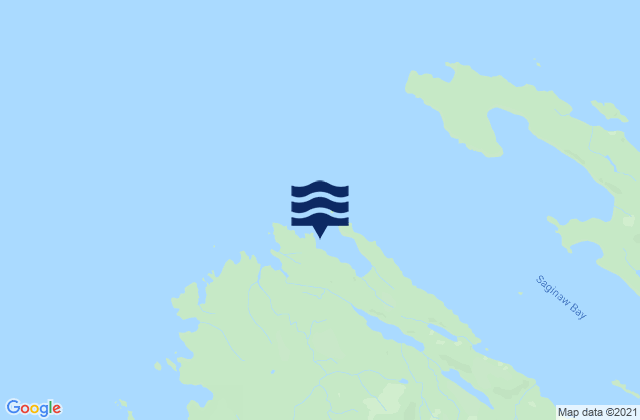 Karte der Gezeiten Saginaw Bay (Kuiu Island), United States