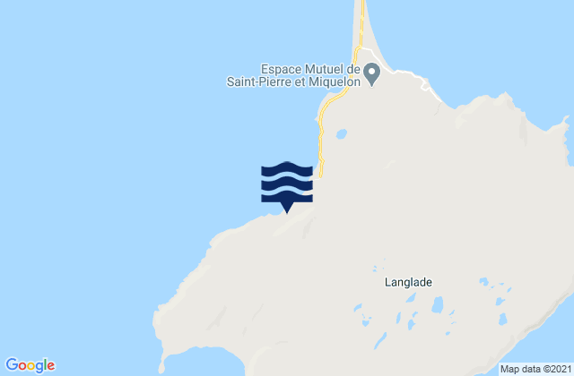 Karte der Gezeiten Saint-Pierre et Miquelon, Saint Pierre and Miquelon