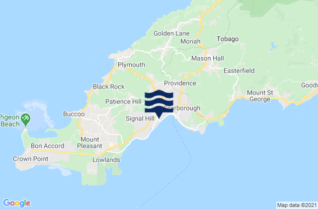 Karte der Gezeiten Saint Andrew, Trinidad and Tobago