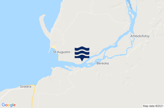 Karte der Gezeiten Saint Augustin, Madagascar