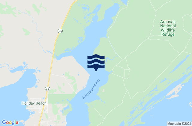 Karte der Gezeiten Saint Charles Bay, United States