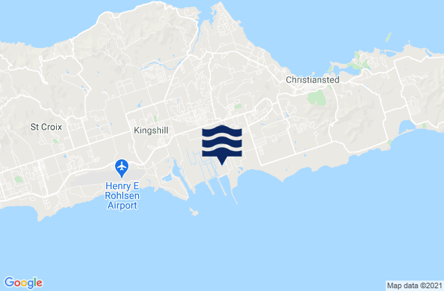Karte der Gezeiten Saint Croix Island, U.S. Virgin Islands