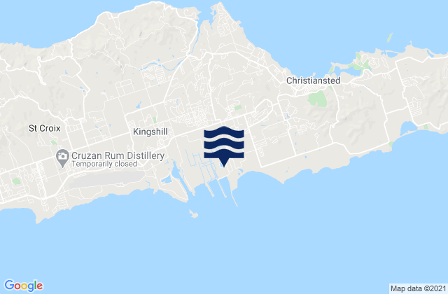 Karte der Gezeiten Saint Croix, U.S. Virgin Islands