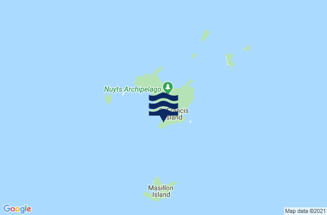 Karte der Gezeiten Saint Francis Island, Australia