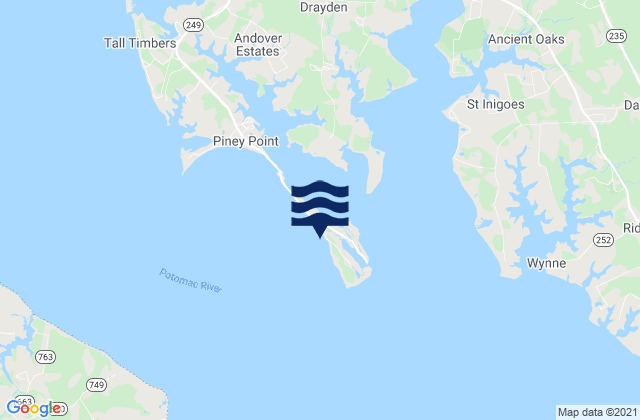 Karte der Gezeiten Saint George Island Beach, United States