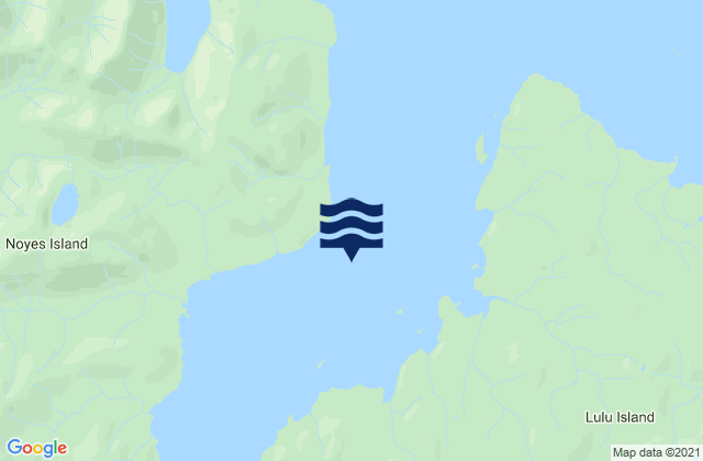 Karte der Gezeiten Saint Nicholas Channel, United States