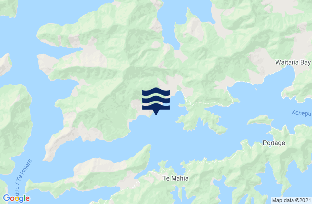 Karte der Gezeiten Saint Omer Bay, New Zealand