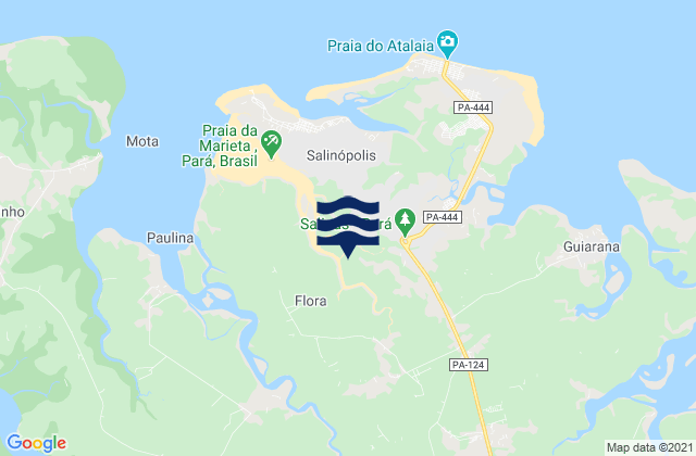 Karte der Gezeiten Salinópolis, Brazil