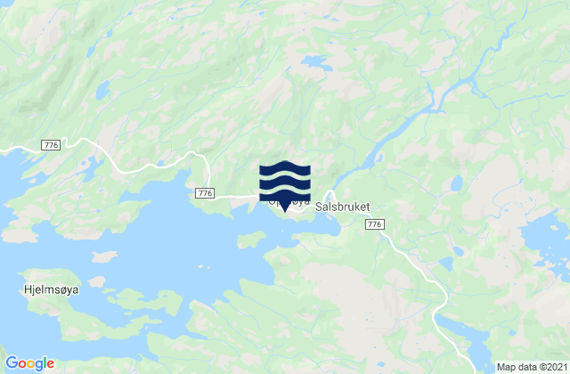 Karte der Gezeiten Salsbruket, Norway