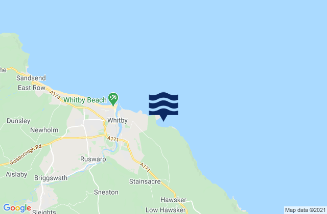 Karte der Gezeiten Saltwick Bay, United Kingdom