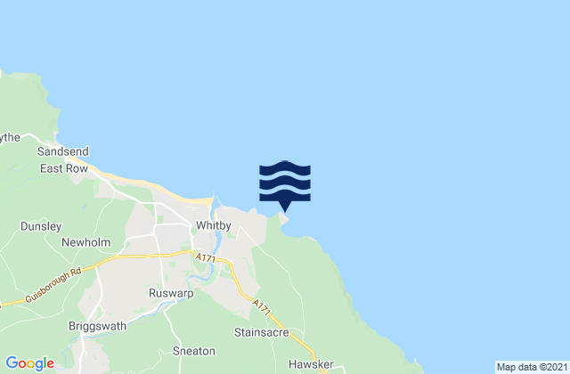 Karte der Gezeiten Saltwick Nab, United Kingdom