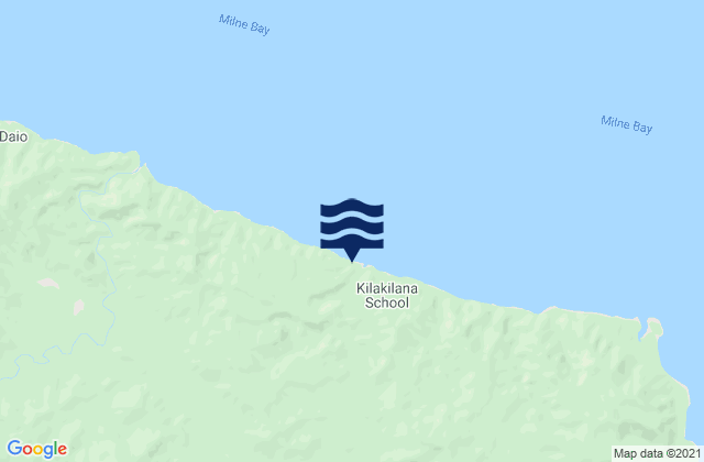 Karte der Gezeiten Samarai Murua, Papua New Guinea