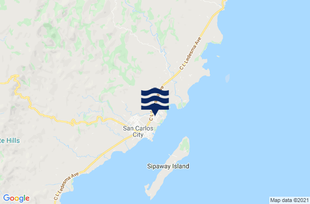 Karte der Gezeiten San Carlos City, Philippines