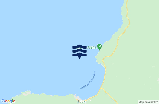 Karte der Gezeiten San Carlos, Equatorial Guinea