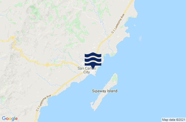 Karte der Gezeiten San Carlos, Philippines
