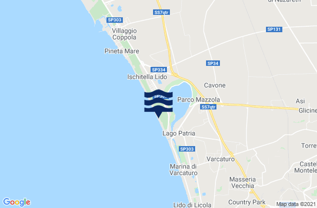 Karte der Gezeiten San Cipriano d'Aversa, Italy