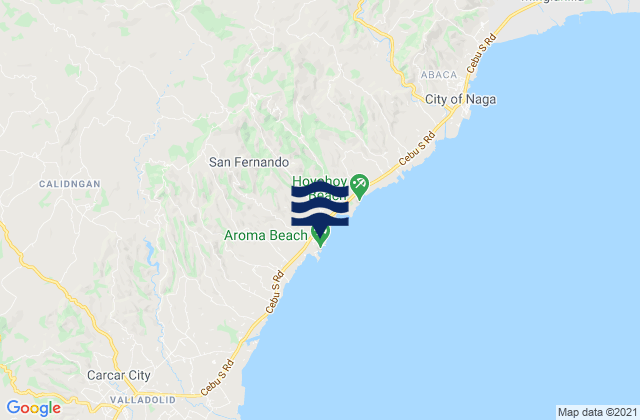 Karte der Gezeiten San Fernando, Philippines