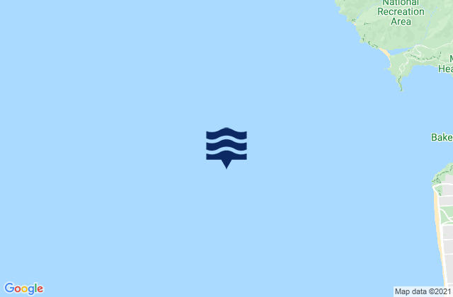 Karte der Gezeiten San Francisco Bar north of ship channel, United States