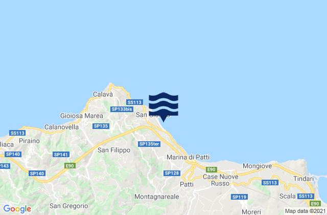 Karte der Gezeiten San Giorgio, Italy