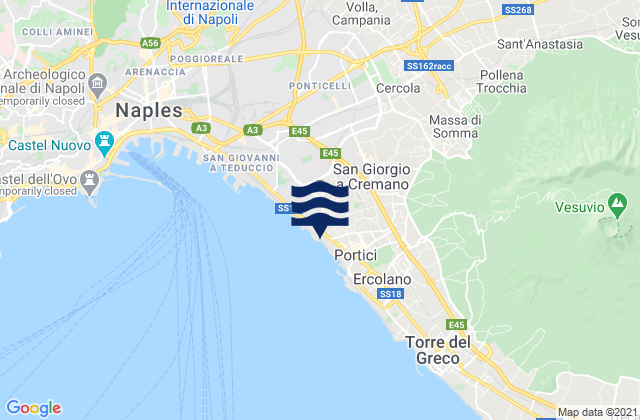 Karte der Gezeiten San Giorgio a Cremano, Italy