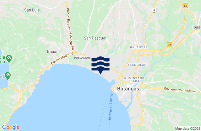 Karte der Gezeiten San Jose, Philippines