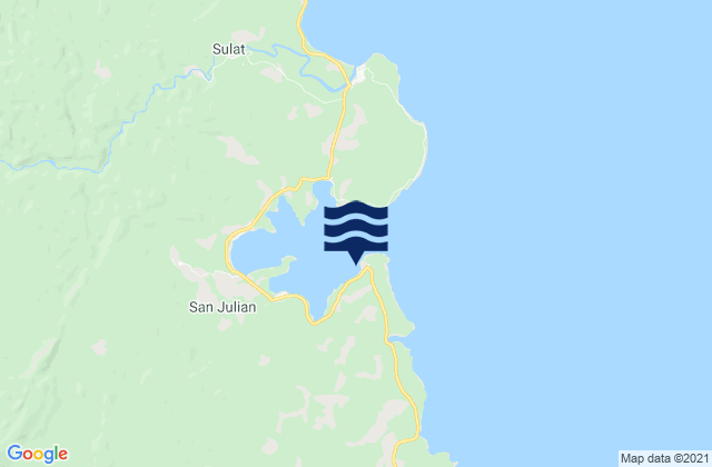Karte der Gezeiten San Julian, Philippines