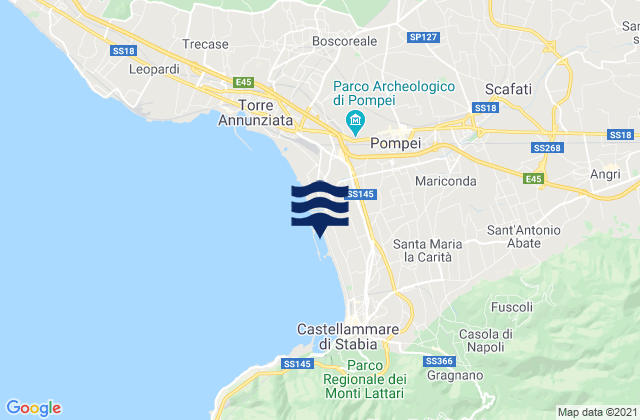 Karte der Gezeiten San Marzano sul Sarno, Italy