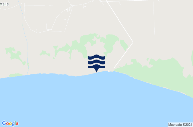 Karte der Gezeiten San Nicolás de Bari, Cuba