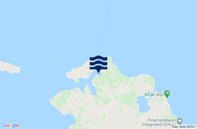 Karte der Gezeiten San Pascual Burias Island, Philippines