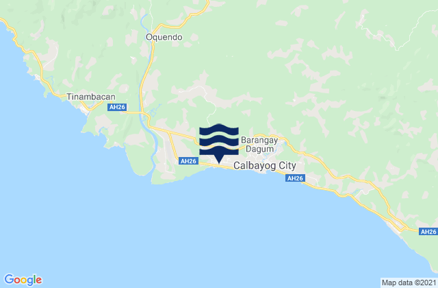 Karte der Gezeiten San Policarpio, Philippines