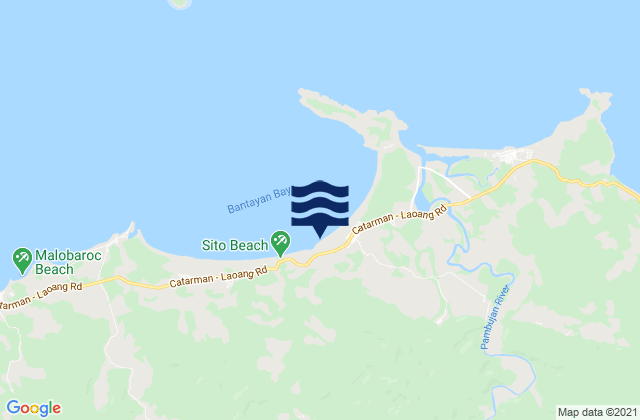Karte der Gezeiten San Roque, Philippines