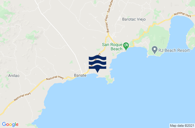 Karte der Gezeiten San Salvador, Philippines