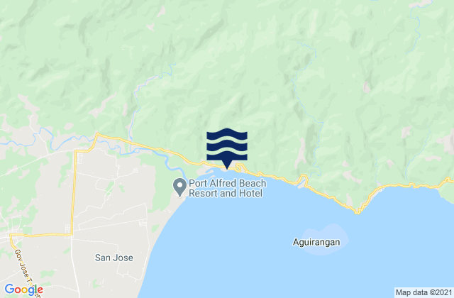 Karte der Gezeiten San Sebastian, Philippines