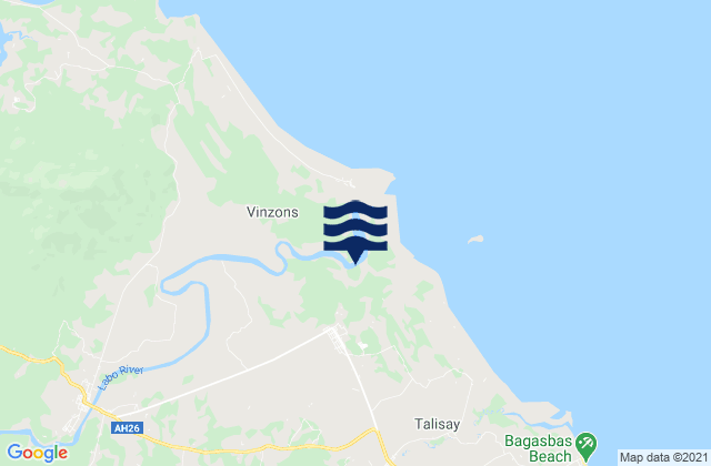 Karte der Gezeiten San Vicente, Philippines