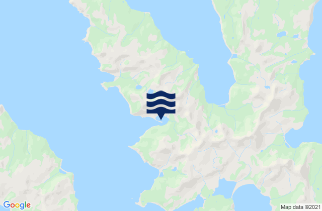 Karte der Gezeiten Sanborn Harbor (Nagai Island), United States